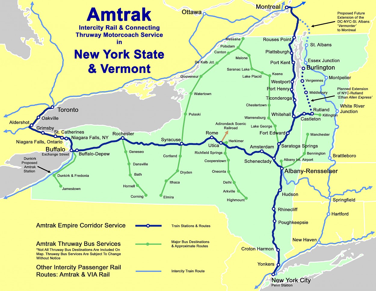 Amtrak Stations Empire State Passenger Association